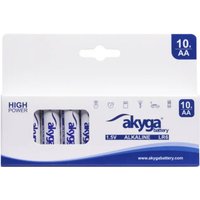 Akyga - aa LR6 Mignon (AA)-Batterie Alkali-Mangan 3050 mAh 1.5 v 10 St. von AKYGA