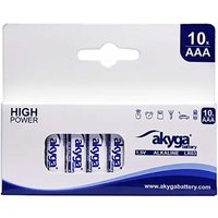 Akyga - aaa LR03 Micro (AAA)-Batterie Alkali-Mangan 1300 mAh 1.5 v 10 St. von AKYGA
