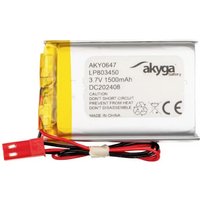 LP803450 Akkupack x Spezial-Akku LiPo 3.7 v 1500 mAh - Akyga von AKYGA