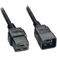 Strom Anschlusskabel [1x Kaltgeräte-Buchse C19 - 1x Kaltgeräte-Stecker C20] 1.80 m Schwarz - Akyga von AKYGA