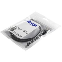 Akyga - USB-Kabel usb-a Stecker, USB-Micro-B 3.0 Stecker 0.50 m Schwarz AK-USB-26 von AKYGA