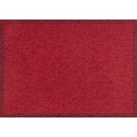 Akzente Gmbh - Fußmatte uni Sauberlaufmatte Schmutzfangmatte Türvorleger Eingangsmatte Teppich: rot, 60x180 cm von AKZENTE GMBH