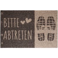 Akzente Listen PremiumFußmatte 40x60 cm, Rutschfest, TPE Rückseite, Polyamid Monofilament Oberfläche, PVC-frei, Wetterbeständig von AKZENTE