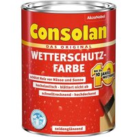 Consolan - Wetterschutzfarbe Rot 2,5l - 5083178 von CONSOLAN