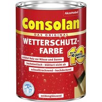 Consolan - Wetterschutzfarbe Silbergrau 2,5L von CONSOLAN