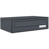 Al Briefkastensysteme - 1er Briefkasten-Anlage Tür- Zaundurchwurf ral 7016 Anthrazit von AL BRIEFKASTENSYSTEME