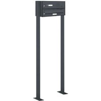 Al Briefkastensysteme - 1er Standbriefkasten Freistehend mit Klingel Sprechgitter ral 7016 Anthrazit Al Briefkastensysteme - 1er Standbriefkasten Freistehend mit Klingel Sprechgitter ral 7016 Anthrazit von AL BRIEFKASTENSYSTEME