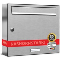 1er V2A Edelstahl Wandbriefkasten Anlage 1 Fach Briefkasten Postkasten von AL BRIEFKASTENSYSTEME