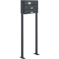 Al Briefkastensysteme - 2er Briefkasten Standanlage Freistehend ral 7016 Anthrazit Klingel Al Briefkastensysteme - 2er Briefkasten Standanlage Freistehend ral 7016 Anthrazit Klingel von AL BRIEFKASTENSYSTEME