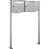 2er Standbriefkasten Anlage 3 Klingel Sprechgitter V2A Edelstahl Post stehend 2er Standbriefkasten Anlage 3 Klingel Sprechgitter V2A Edelstahl Post stehend von AL BRIEFKASTENSYSTEME