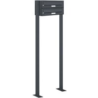 2er Standbriefkasten Anlage Freistehend ral 7016 - Anthrazit von AL BRIEFKASTENSYSTEME
