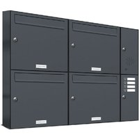 4er Briefkasten Anlage Aufputz - Wandmontage ral 7016 Anthrazit Klingel 4er Briefkasten Anlage Aufputz - Wandmontage ral 7016 Anthrazit Klingel von AL BRIEFKASTENSYSTEME