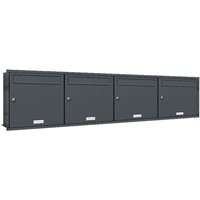 4er Briefkasten Anlage Unterputz Montage RAL 7016 Anthrazit 4er Briefkasten Anlage Unterputz Montage RAL 7016 Anthrazit von AL BRIEFKASTENSYSTEME