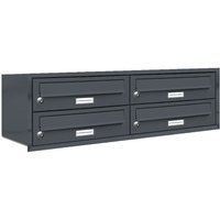 4er Briefkasten Anlage Unterputz Montage ral 7016 Anthrazit 4er Briefkasten Anlage Unterputz Montage ral 7016 Anthrazit von AL BRIEFKASTENSYSTEME