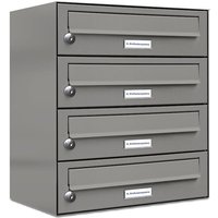 4er Premium Briefkasten Aluminiumgrau ral Farbe 9007 für Außen Wand Postkasten 1x4 l 4er Premium Briefkasten Aluminiumgrau ral Farbe 9007 für Außen Wand Postkasten 1x4 l von AL BRIEFKASTENSYSTEME