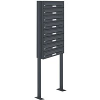 Al Briefkastensysteme - 8er Standbriefkasten Anlage Freistehend ral 7016 - Anthrazit Al Briefkastensysteme - 8er Standbriefkasten Anlage Freistehend ral 7016 - Anthrazit von AL BRIEFKASTENSYSTEME
