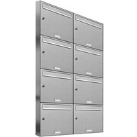 8er V2A Edelstahl Wandbriefkasten Anlage 8 Fach Briefkasten Postkasten 8er V2A Edelstahl Wandbriefkasten Anlage 8 Fach Briefkasten Postkasten von AL BRIEFKASTENSYSTEME