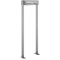 AL BRIEFKASTENSYSTEME Briefkasten, Parteien: 1, Freistehend, BxHxT: 153,77 x 150,0 x 27,5 cm - silberfarben von AL BRIEFKASTENSYSTEME
