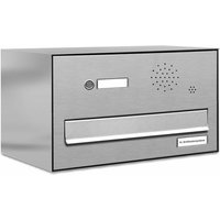 AL BRIEFKASTENSYSTEME Briefkasten, Parteien: 1, Zaundurchwurf, BxHxT: 153,560 x 23,0 x 27,5 cm - silberfarben von AL BRIEFKASTENSYSTEME