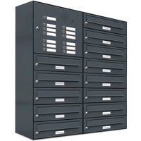 AL BRIEFKASTENSYSTEME Briefkasten, Parteien: 13, Aufputzmontage, BxHxT: 153,517 x 92,0 x 27,5 cm - grau AL BRIEFKASTENSYSTEME Briefkasten, Parteien: 13, Aufputzmontage, BxHxT: 153,517 x 92,0 x 27,5 cm - grau von AL BRIEFKASTENSYSTEME