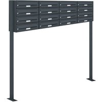 AL BRIEFKASTENSYSTEME Briefkasten, Parteien: 16, Freistehend, BxHxT: 161,2 x 150 x 27,5 cm - grau AL BRIEFKASTENSYSTEME Briefkasten, Parteien: 16, Freistehend, BxHxT: 161,2 x 150 x 27,5 cm - grau von AL BRIEFKASTENSYSTEME