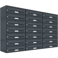 AL BRIEFKASTENSYSTEME Briefkasten, Parteien: 21, Aufputzmontage, BxHxT: 153,96 x 80,5 x 27,5 cm - grau AL BRIEFKASTENSYSTEME Briefkasten, Parteien: 21, Aufputzmontage, BxHxT: 153,96 x 80,5 x 27,5 cm - grau von AL BRIEFKASTENSYSTEME