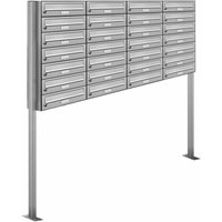 AL BRIEFKASTENSYSTEME Briefkasten, Parteien: 28, Freistehend, BxHxT: 161,2 x 170 x 27,5 cm - silberfarben AL BRIEFKASTENSYSTEME Briefkasten, Parteien: 28, Freistehend, BxHxT: 161,2 x 170 x 27,5 cm - silberfarben von AL BRIEFKASTENSYSTEME