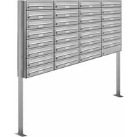 AL BRIEFKASTENSYSTEME Briefkasten, Parteien: 31, Freistehend, BxHxT: 153,534 x 170,0 x 27,5 cm - silberfarben AL BRIEFKASTENSYSTEME Briefkasten, Parteien: 31, Freistehend, BxHxT: 153,534 x 170,0 x 27,5 cm - silberfarben von AL BRIEFKASTENSYSTEME