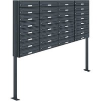 AL BRIEFKASTENSYSTEME Briefkasten, Parteien: 32, Freistehend, BxHxT: 153,173 x 170,0 x 27,5 cm - grau AL BRIEFKASTENSYSTEME Briefkasten, Parteien: 32, Freistehend, BxHxT: 153,173 x 170,0 x 27,5 cm - grau von AL BRIEFKASTENSYSTEME