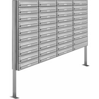 AL BRIEFKASTENSYSTEME Briefkasten, Parteien: 38, Freistehend, BxHxT: 161,2 x 170 x 27,5 cm - silberfarben AL BRIEFKASTENSYSTEME Briefkasten, Parteien: 38, Freistehend, BxHxT: 161,2 x 170 x 27,5 cm - silberfarben von AL BRIEFKASTENSYSTEME