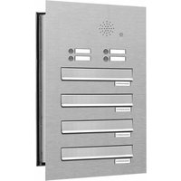 AL BRIEFKASTENSYSTEME Briefkasten, Parteien: 4, BxHxT: 38,5 x 69 x 48 cm - silberfarben AL BRIEFKASTENSYSTEME Briefkasten, Parteien: 4, BxHxT: 38,5 x 69 x 48 cm - silberfarben von AL BRIEFKASTENSYSTEME