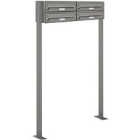 AL BRIEFKASTENSYSTEME Briefkasten, Parteien: 4, Freistehend, BxHxT: 84,6 x 150 x 27,5 cm - grau AL BRIEFKASTENSYSTEME Briefkasten, Parteien: 4, Freistehend, BxHxT: 84,6 x 150 x 27,5 cm - grau von AL BRIEFKASTENSYSTEME