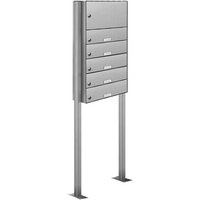 AL BRIEFKASTENSYSTEME Briefkasten, Parteien: 5, Zaundurchwurf, BxHxT: 46,5 x 170 x 27,5 cm - silberfarben AL BRIEFKASTENSYSTEME Briefkasten, Parteien: 5, Zaundurchwurf, BxHxT: 46,5 x 170 x 27,5 cm - silberfarben von AL BRIEFKASTENSYSTEME