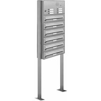 AL BRIEFKASTENSYSTEME Briefkasten, Parteien: 6, Freistehend, BxHxT: 153,9 x 170,0 x 27,5 cm - silberfarben AL BRIEFKASTENSYSTEME Briefkasten, Parteien: 6, Freistehend, BxHxT: 153,9 x 170,0 x 27,5 cm - silberfarben von AL BRIEFKASTENSYSTEME