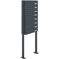 AL BRIEFKASTENSYSTEME Briefkasten, Parteien: 8, Zaundurchwurf, BxHxT: 153,471 x 170,0 x 27,5 cm - grau AL BRIEFKASTENSYSTEME Briefkasten, Parteien: 8, Zaundurchwurf, BxHxT: 153,471 x 170,0 x 27,5 cm - grau von AL BRIEFKASTENSYSTEME