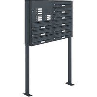 AL BRIEFKASTENSYSTEME Briefkasten, Parteien: 9, Freistehend, BxHxT: 84,6 x 150 x 27,5 cm - grau AL BRIEFKASTENSYSTEME Briefkasten, Parteien: 9, Freistehend, BxHxT: 84,6 x 150 x 27,5 cm - grau von AL BRIEFKASTENSYSTEME