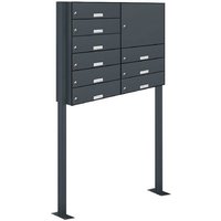 AL BRIEFKASTENSYSTEME Briefkasten, Parteien: 9, Zaundurchwurf, BxHxT: 84,8 x 150 x 27,5 cm - grau AL BRIEFKASTENSYSTEME Briefkasten, Parteien: 9, Zaundurchwurf, BxHxT: 84,8 x 150 x 27,5 cm - grau von AL BRIEFKASTENSYSTEME