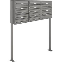 Al Briefkastensysteme - 14er Premium Standbriefkasten Aluminiumgrau ral 9007 freistehend Postkasten 3x5 Al Briefkastensysteme - 14er Premium Standbriefkasten Aluminiumgrau ral 9007 freistehend Postkasten 3x5 von AL BRIEFKASTENSYSTEME