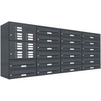 Al Briefkastensysteme - 20er Briefkasten Anlage Aufputz - Wandmontage ral 7016 Anthrazit Klingel Al Briefkastensysteme - 20er Briefkasten Anlage Aufputz - Wandmontage ral 7016 Anthrazit Klingel von AL BRIEFKASTENSYSTEME