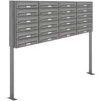 Al Briefkastensysteme - 24er Premium Standbriefkasten ral 9007 freistehend Postkasten Ständer 4x6 Al Briefkastensysteme - 24er Premium Standbriefkasten ral 9007 freistehend Postkasten Ständer 4x6 von AL BRIEFKASTENSYSTEME