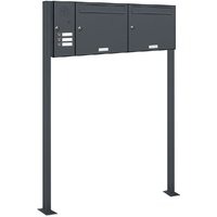 2er Standbriefkasten 3 Klingel und Sprechgitter ral Farbe 7016 - Anthrazit 2er Standbriefkasten 3 Klingel und Sprechgitter ral Farbe 7016 - Anthrazit von AL BRIEFKASTENSYSTEME