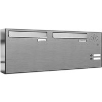 Al Briefkastensysteme - 2er V2A Edelstahl Briefkastenanlage für Tür- Zaundurchwurf Klingel Al Briefkastensysteme - 2er V2A Edelstahl Briefkastenanlage für Tür- Zaundurchwurf Klingel von AL BRIEFKASTENSYSTEME