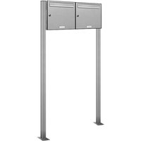Al Briefkastensysteme - 2er V2A Edelstahl Standbriefkasten Anlage Freistehend Al Briefkastensysteme - 2er V2A Edelstahl Standbriefkasten Anlage Freistehend von AL BRIEFKASTENSYSTEME