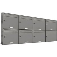 Al Briefkastensysteme - 7er Premium Briefkasten Aluminiumgrau ral Farbe 9007 für Außen Wand Postkasten 4x2 Al Briefkastensysteme - 7er Premium Briefkasten Aluminiumgrau ral Farbe 9007 für Außen Wand Postkasten 4x2 von AL BRIEFKASTENSYSTEME