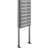 Al Briefkastensysteme - 8er V2A Edelstahl Standbriefkasten Anlage Freistehend Al Briefkastensysteme - 8er V2A Edelstahl Standbriefkasten Anlage Freistehend von AL BRIEFKASTENSYSTEME