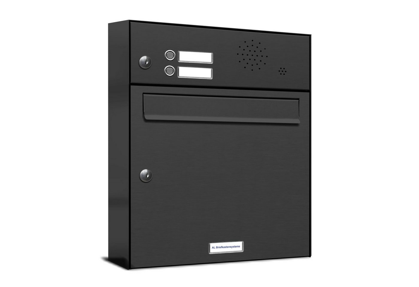 AL Briefkastensysteme Wandbriefkasten 1 Fach Premium Briefkasten A4 in RAL 7016 Anthrazit Grau wetterfest AL Briefkastensysteme Wandbriefkasten 1 Fach Premium Briefkasten A4 in RAL 7016 Anthrazit Grau wetterfest von AL Briefkastensysteme