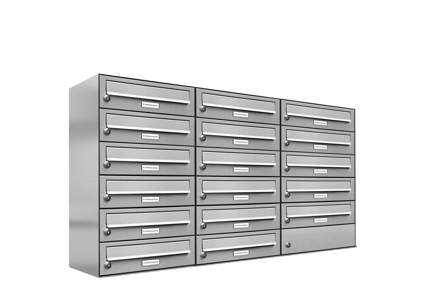 AL Briefkastensysteme Wandbriefkasten 17 Fach Premium Edelstahl Briefkasten Post A4 modern robustwetterfest AL Briefkastensysteme Wandbriefkasten 17 Fach Premium Edelstahl Briefkasten Post A4 modern robustwetterfest von AL Briefkastensysteme