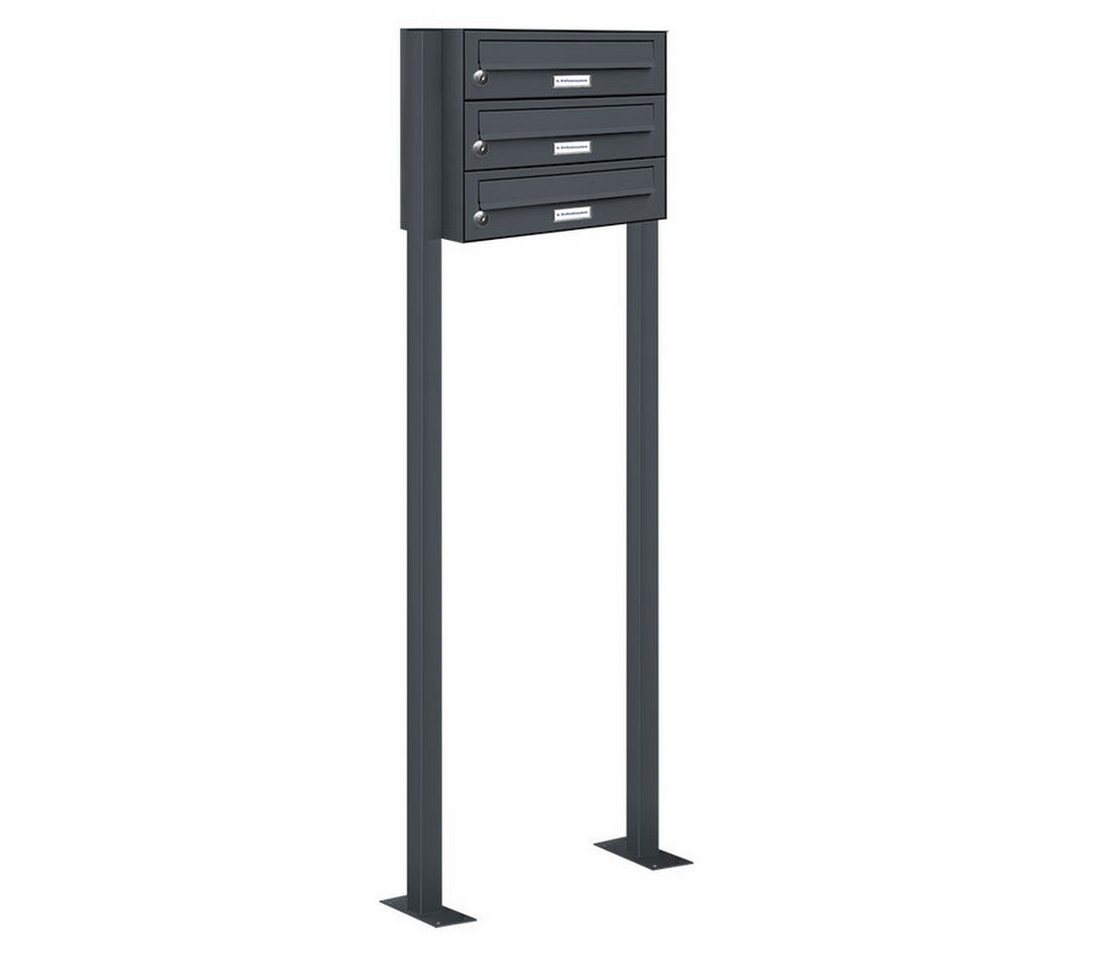 AL Briefkastensysteme Standbriefkasten 3 Fach Premium Briefkasten A4 in RAL 7016 Anthrazit Grau wetterfest AL Briefkastensysteme Standbriefkasten 3 Fach Premium Briefkasten A4 in RAL 7016 Anthrazit Grau wetterfest von AL Briefkastensysteme