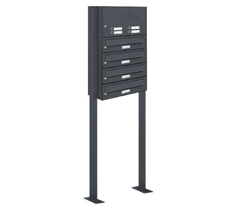 AL Briefkastensysteme Standbriefkasten 4 Fach Premium Briefkasten A4 in RAL 7016 Anthrazit Grau wetterfest AL Briefkastensysteme Standbriefkasten 4 Fach Premium Briefkasten A4 in RAL 7016 Anthrazit Grau wetterfest von AL Briefkastensysteme