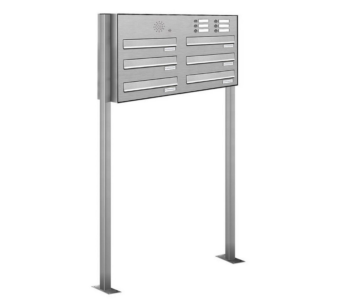 AL Briefkastensysteme Durchwurfbriefkasten 6 Fach Premium Edelstahl Briefkasten Post A4 modern robustwetterfest AL Briefkastensysteme Durchwurfbriefkasten 6 Fach Premium Edelstahl Briefkasten Post A4 modern robustwetterfest von AL Briefkastensysteme